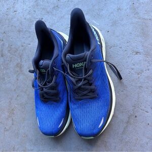 Hoka One One Blue and Black Running Shoes